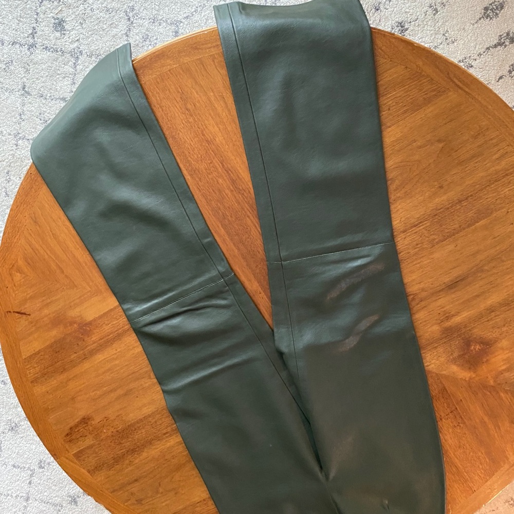 Tracey Reese faux leather pants.